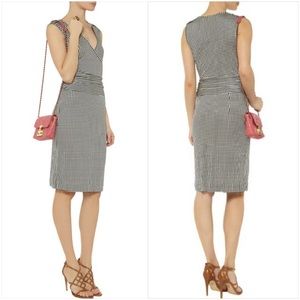 Tory Burch Polka Dot Sleeveless Silk Midi Dress